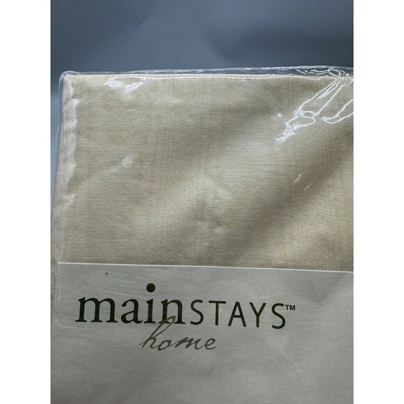 Mainstays home vinyl flannel back tablecloth 52x70" oblong cream READ NEW - Picture 6 of 6